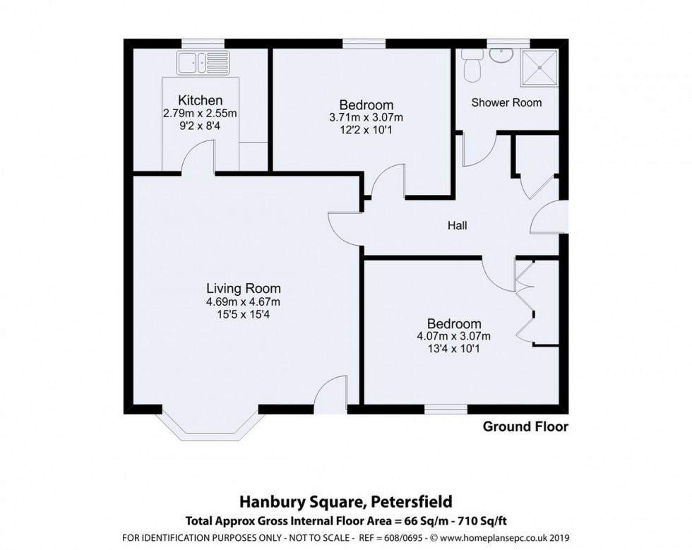 Floorplan for Hanbury Square, Petersfield, Hampshire