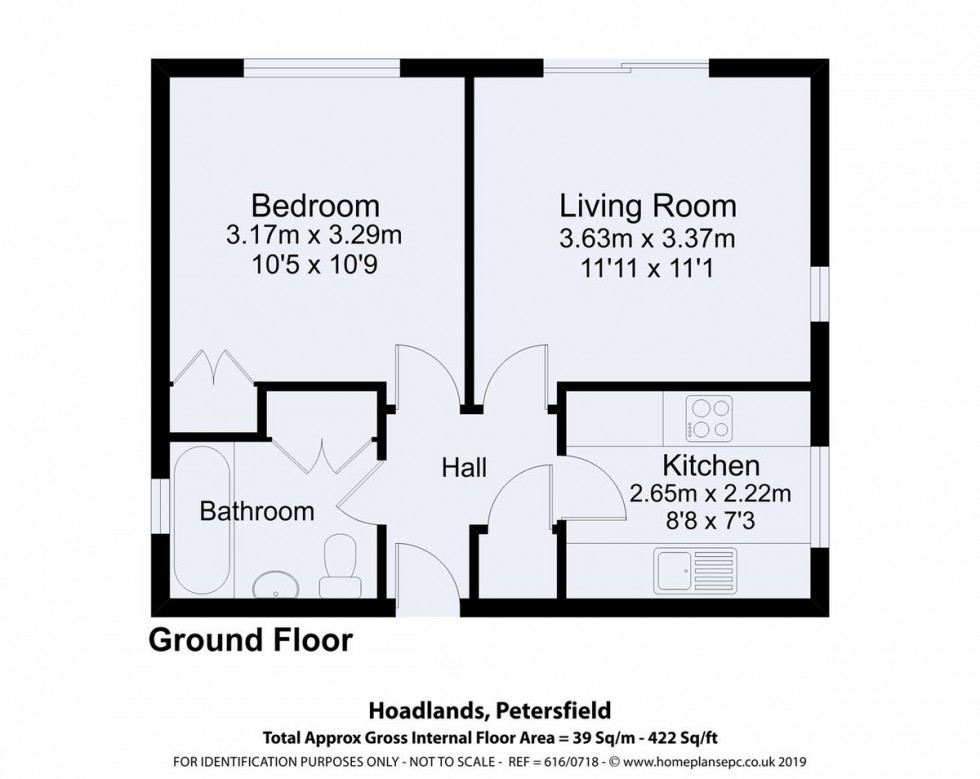 Floorplan for Hoadlands, Petersfield
