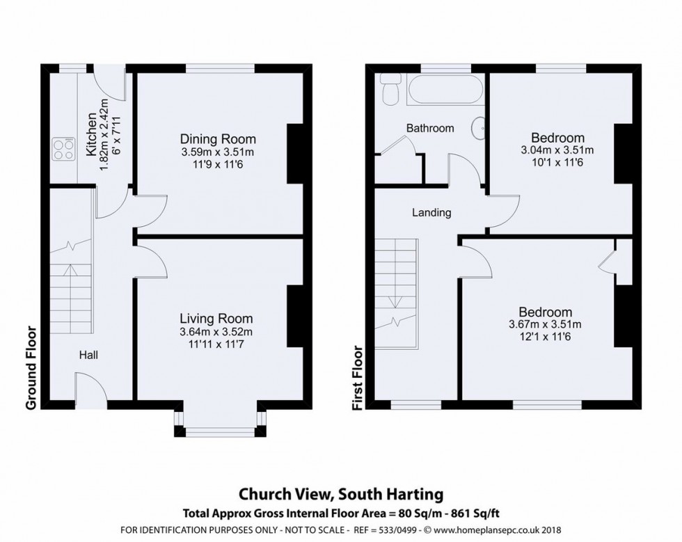 Floorplan for South Harting, Petersfield