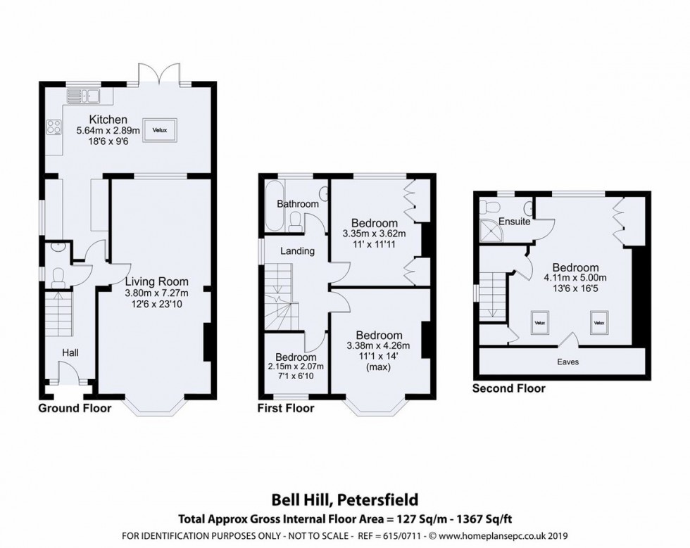 Floorplan for Bell Hill, Petersfield