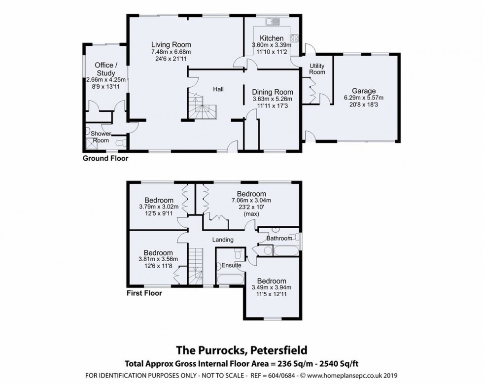 Floorplan for The Purrocks, Petersfield