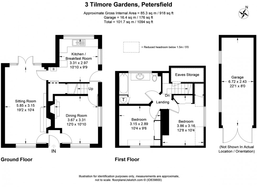 Floorplan for Tilmore Gardens, Petersfield