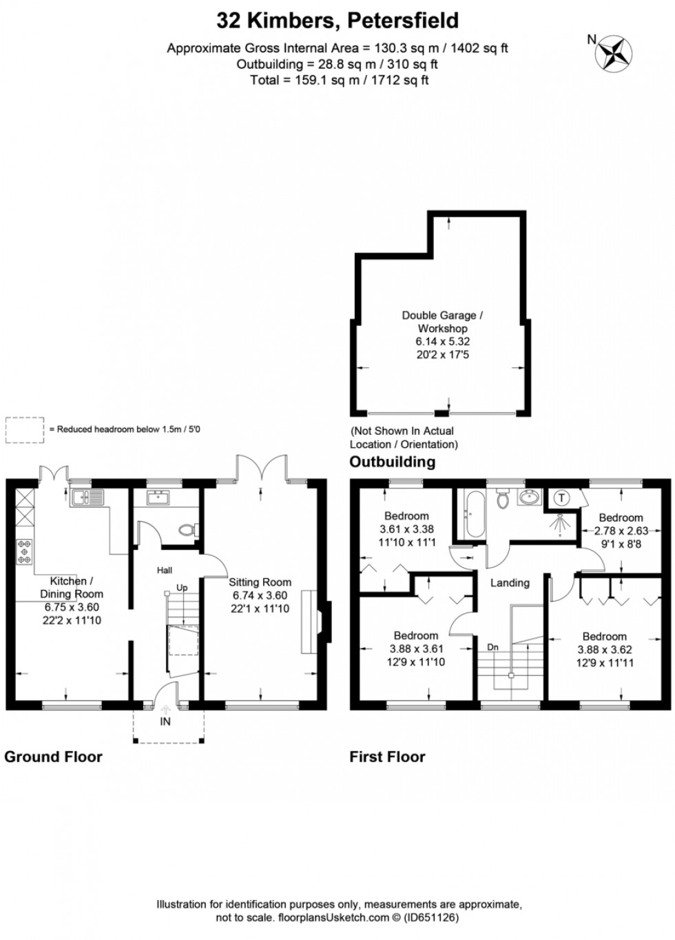 Floorplan for Kimbers, Petersfield