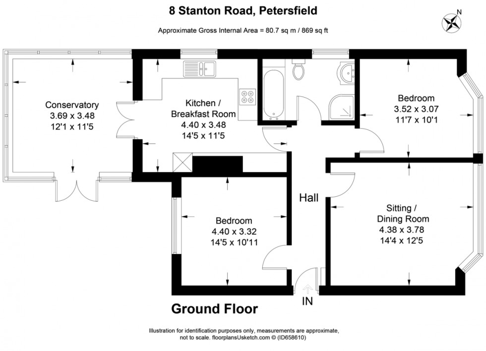 Floorplan for Stanton Road, Petersfield