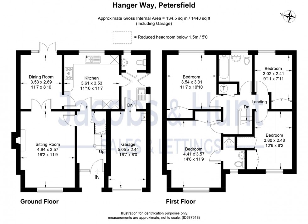 Floorplan for Hanger Way, Petersfield