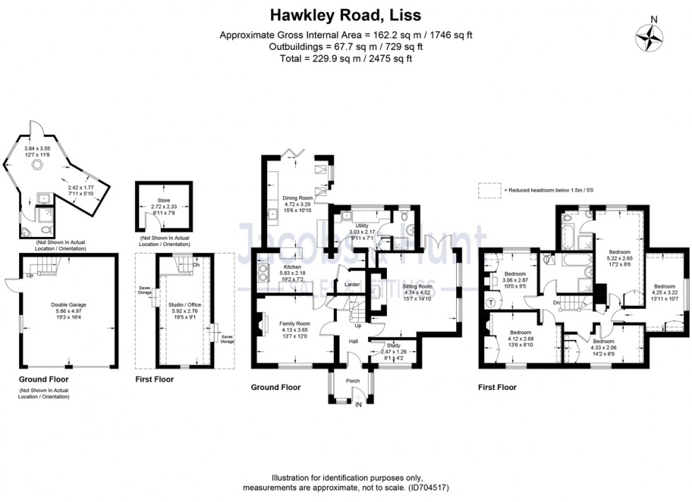 Floorplan for Hawkley Road, Liss