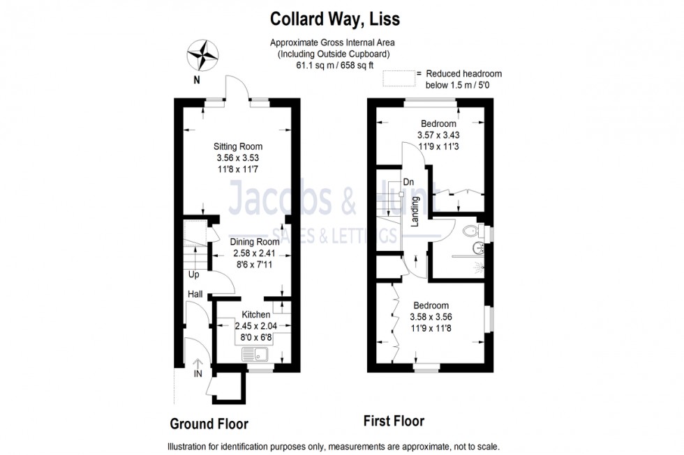 Floorplan for Collard Way, Liss