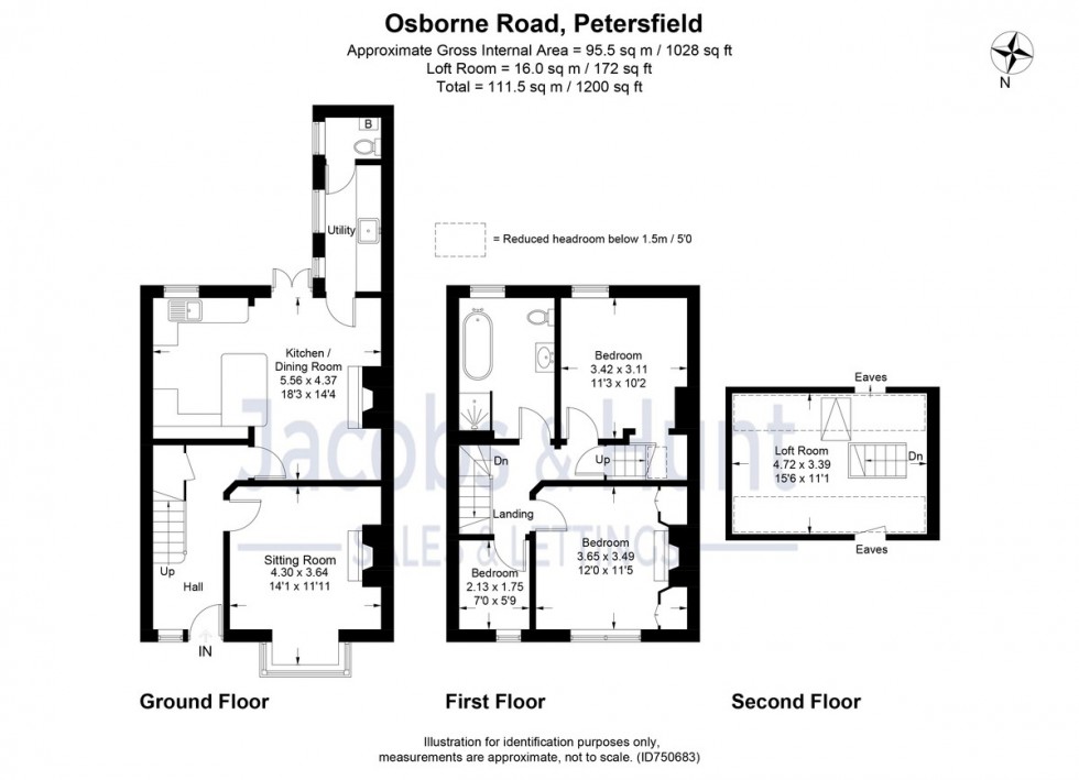 Floorplan for Osborne Road, Petersfield, Hampshire