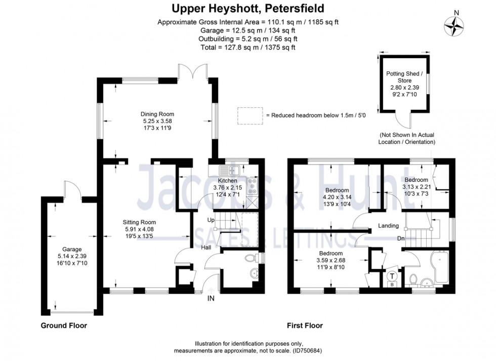 Floorplan for Upper Heyshott, Petersfield, Hampshire