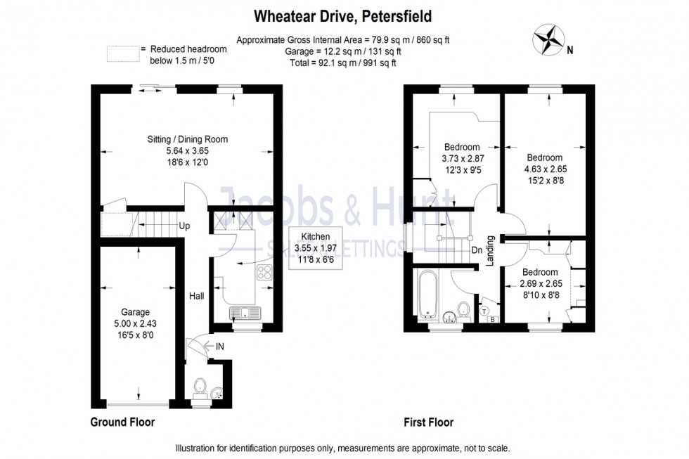 Floorplan for Wheatear Drive, Petersfield