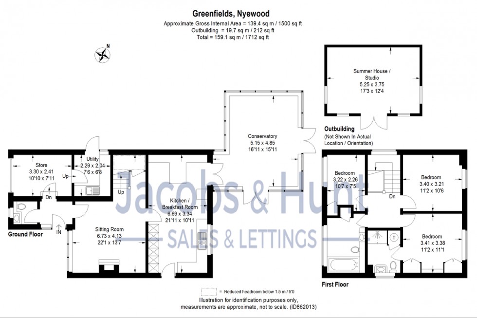 Floorplan for Greenfields, Nyewood, Petersfield