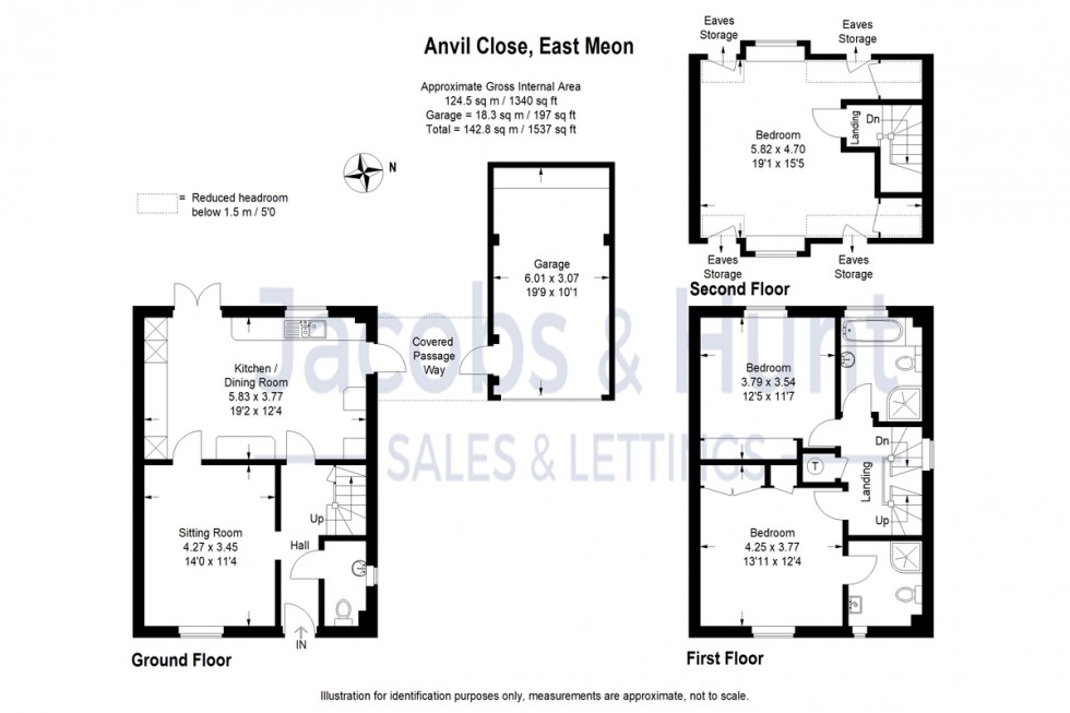 Floorplan for Anvil Close, East Meon, Petersfield, Hampshire