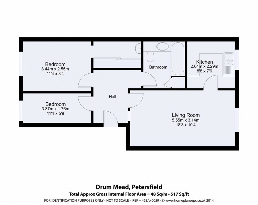 Floorplan for Drum Mead, Petersfield