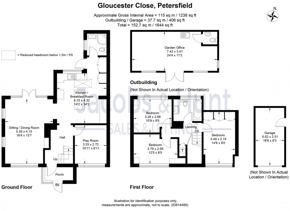 Floorplan for Gloucester Close, Petersfield