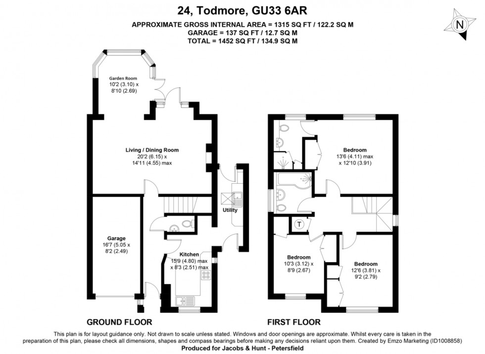 Floorplan for Todmore, Greatham, Liss, Hampshire