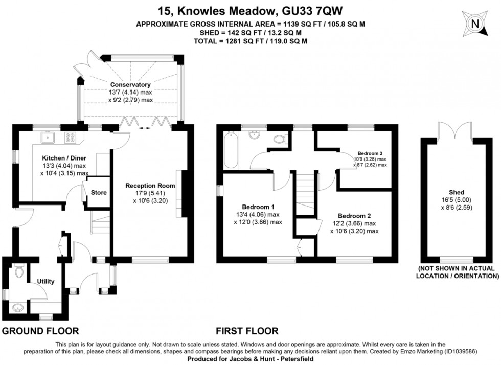 Floorplan for Knowles Meadow, Hill Brow, Hampshire